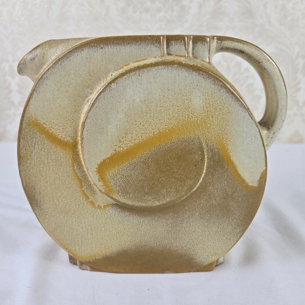 Vintage Frankoma #88 1.5 Qt Pitcher Desert Gold Glaze Mid-Century Modern Pottery